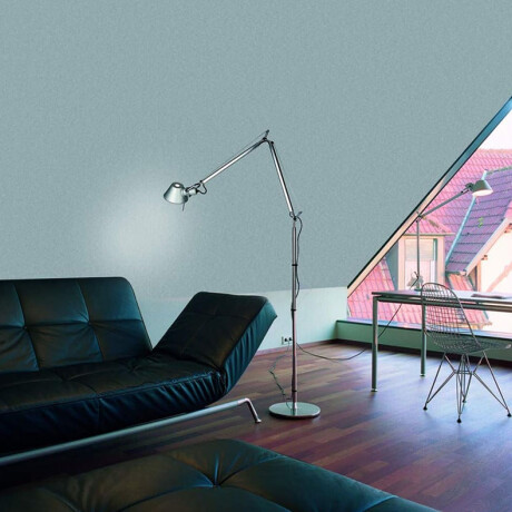 Lámpara de Pie decorativa charlotte Lámpara de Pie Charlotte Plateado