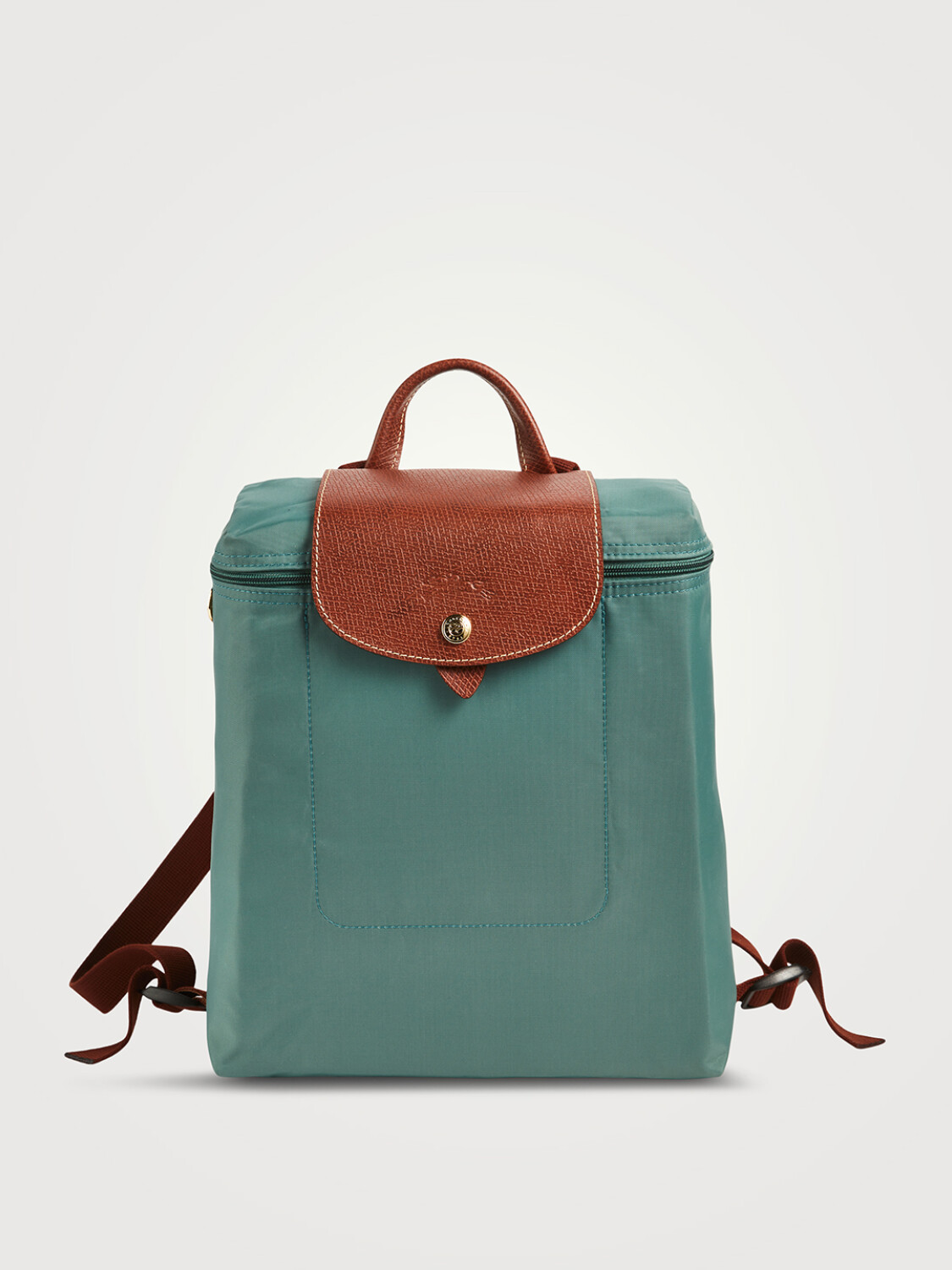 Longchamp -Mochila Longchamp plegable de nylon con cierre, Le pliage M Verde