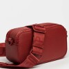 Bandolera Penny En Efecto Cuero Zaffiano Rojo