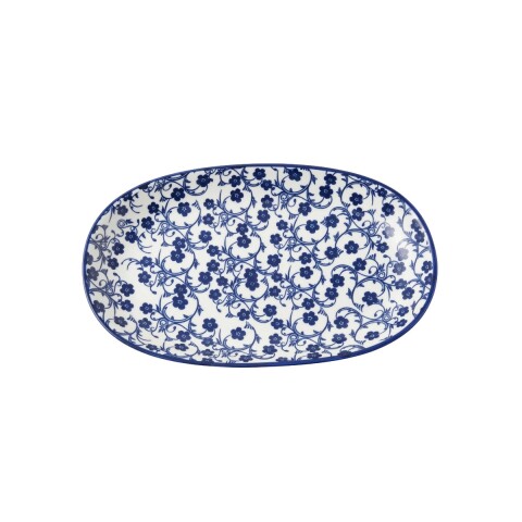 BANDEJA OVAL CERAMICA ESTAMP 23.5X15CM Unica