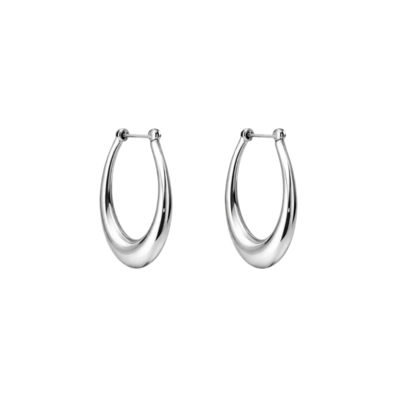Caravanas Aro Oval- Plata 925 - CA4220 sinpiedra