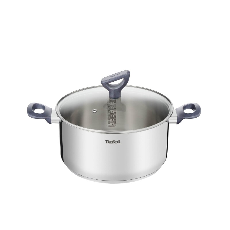 Batería 10 piezas Tefal Daily-cook | Color plateado | Acero inoxidable. Batería 10 piezas Tefal Daily-cook | Color plateado | Acero inoxidable.