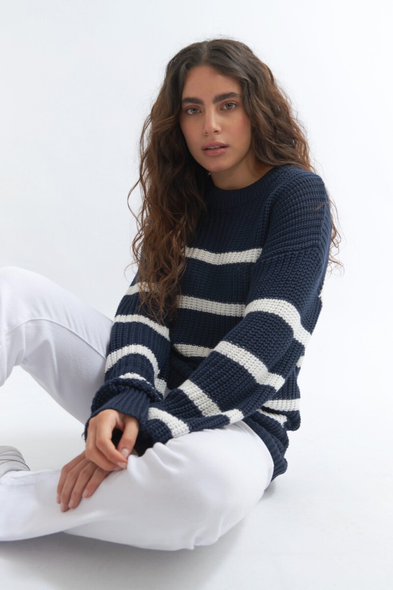 Sweater estilo navy - Azul marino 