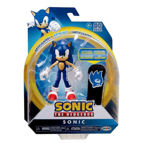 Figura Articulada Sonic The Hedgehog- Sonic w/Snowboard Figura Articulada Sonic The Hedgehog- Sonic w/Snowboard