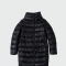 Herno-Campera de nylon rellena de plumas, Dora Negro