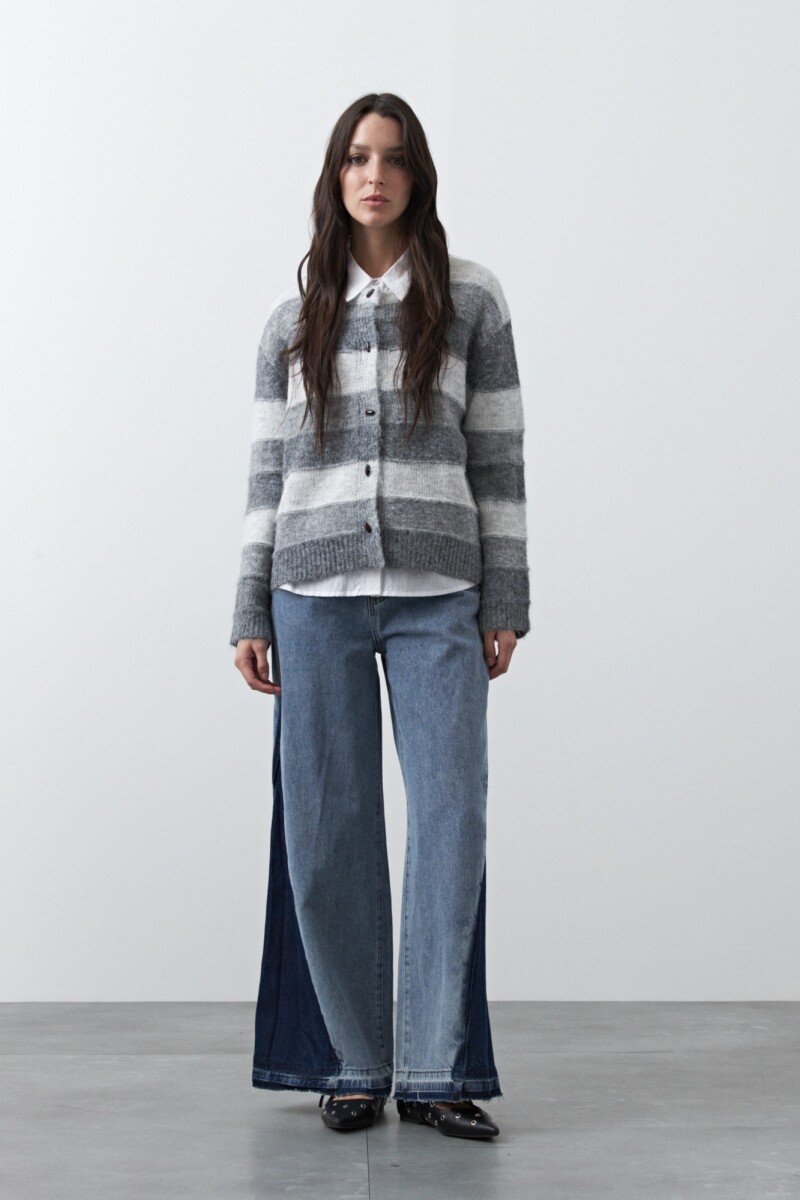 CARDIGAN FROST Gris Melange