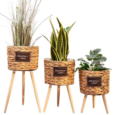 Set de 3 macetas Maldivas Marron