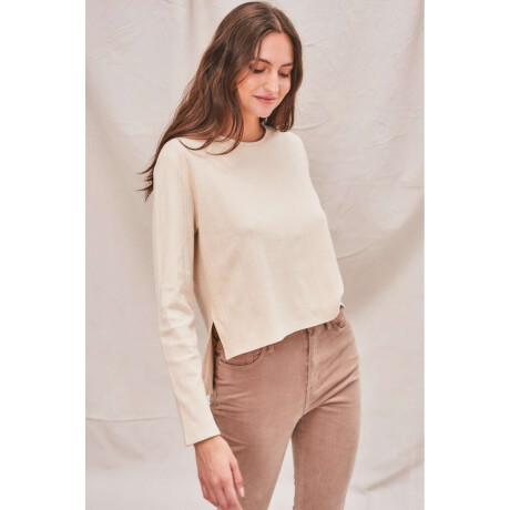 Remera Algodon Texturado Nacar