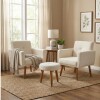 Conjunto Decorativo 492 Dallas 2 Poltronas+ Puff Beige Conjunto Decorativo 492 Dallas 2 Poltronas+ Puff Beige
