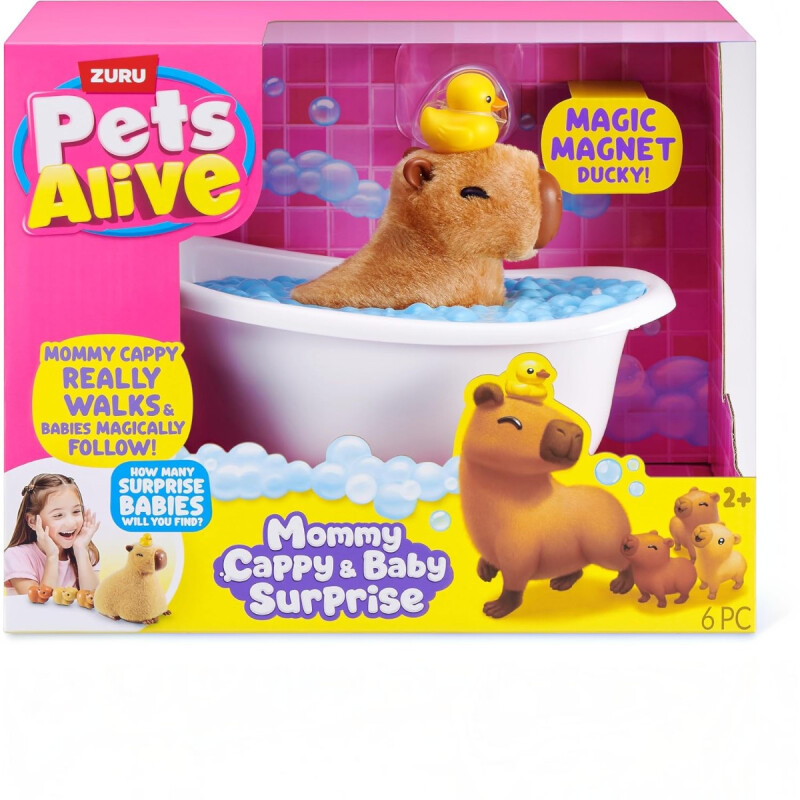 Bañera con Capibara Interactiva Mamá y Bebés Bañera con Capibara Interactiva Mamá y Bebés