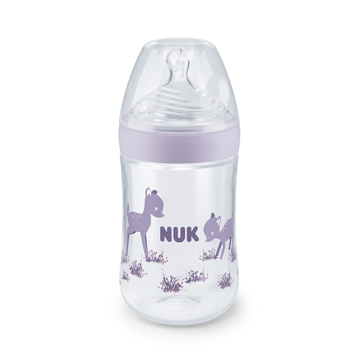 Mamadera línea Nature Sense Nuk - Talle M Violeta 