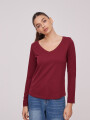 Remera Sidrale Bordeaux Oscuro
