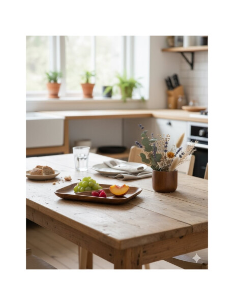 BANDEJA RECTANGULAR MADERA 2 DIV 33X15X4CM BANDEJA RECTANGULAR MADERA 2 DIV 33X15X4CM