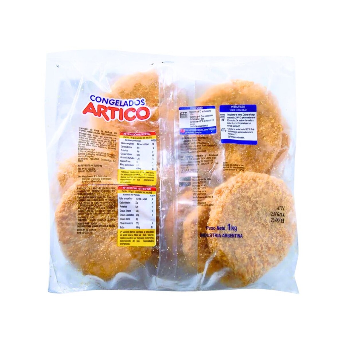 Medallones de Merluza Ártico - 1 kg 