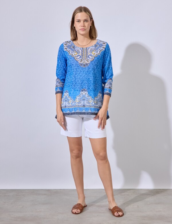 Blusa Brillo AZUL/MULTI