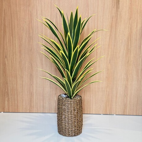 Planta Artificial Con Maceta Ceramica 80cm Planta Artificial Con Maceta Ceramica 80cm