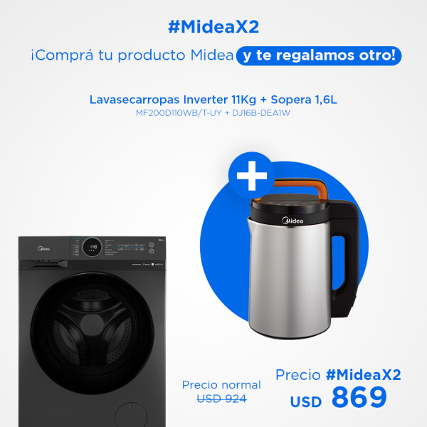 Lavasecarropas Inverter 11Kg + Sopera 1,6L Lavasecarropas Inverter 11Kg + Sopera 1,6L