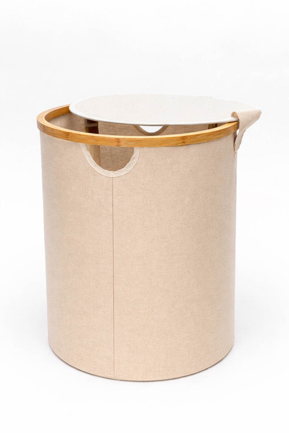 Cesto Solara Liso C/tapa Beige