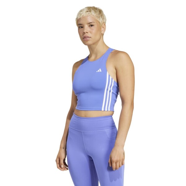Top Adidas Own the Run 3 Rayas Azul