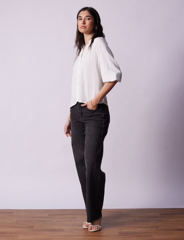 Blusa Botones BLANCO