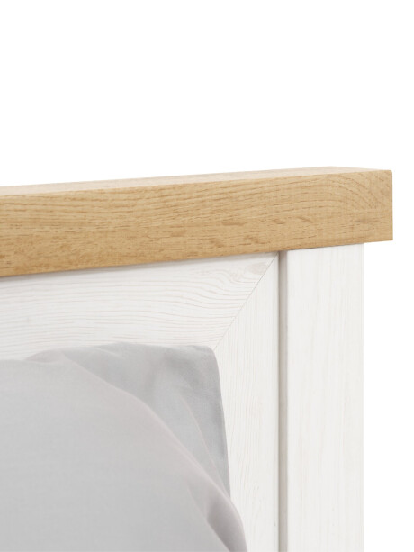 Estructura cama MARKSKEL 1 Plaza 90x200 roble/bl Estructura cama MARKSKEL 1 Plaza 90x200 roble/bl