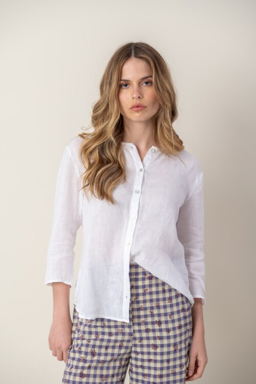 Camisa de Lino Blanco
