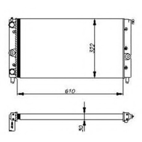 RADIADOR FIAT UNO DUNA FIORINO ELBA 1.7D 1.6N 61X32 = 7691274 REACH RADIADOR FIAT UNO DUNA FIORINO ELBA 1.7D 1.6N 61X32 = 7691274 REACH