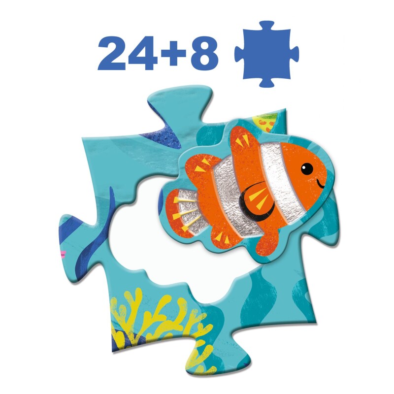 Puzzle Geant 24+8 Pcs 70x50cm 3+ Puzzle Geant 24+8 Pcs 70x50cm 3+
