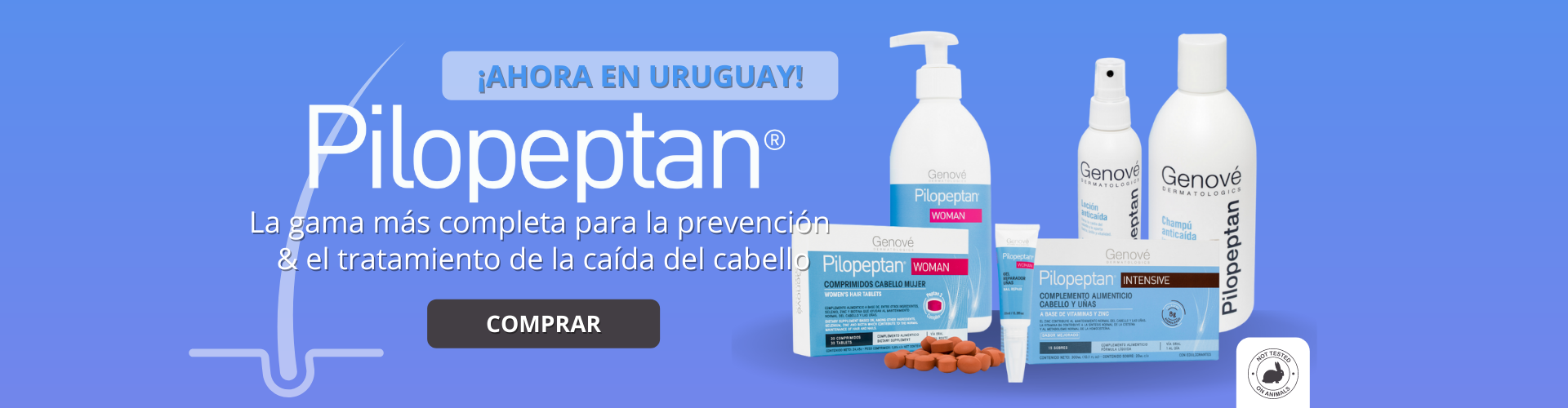 Pilopeptan - La gama más completa contra la caída del cabello