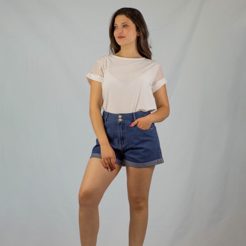 Remera Calada Slowly Off White