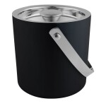 HIELERA A. INOX. C/ASA EXT. NEGRO MAT. D15X15CMS HIELERA A. INOX. C/ASA EXT. NEGRO MAT. D15X15CMS