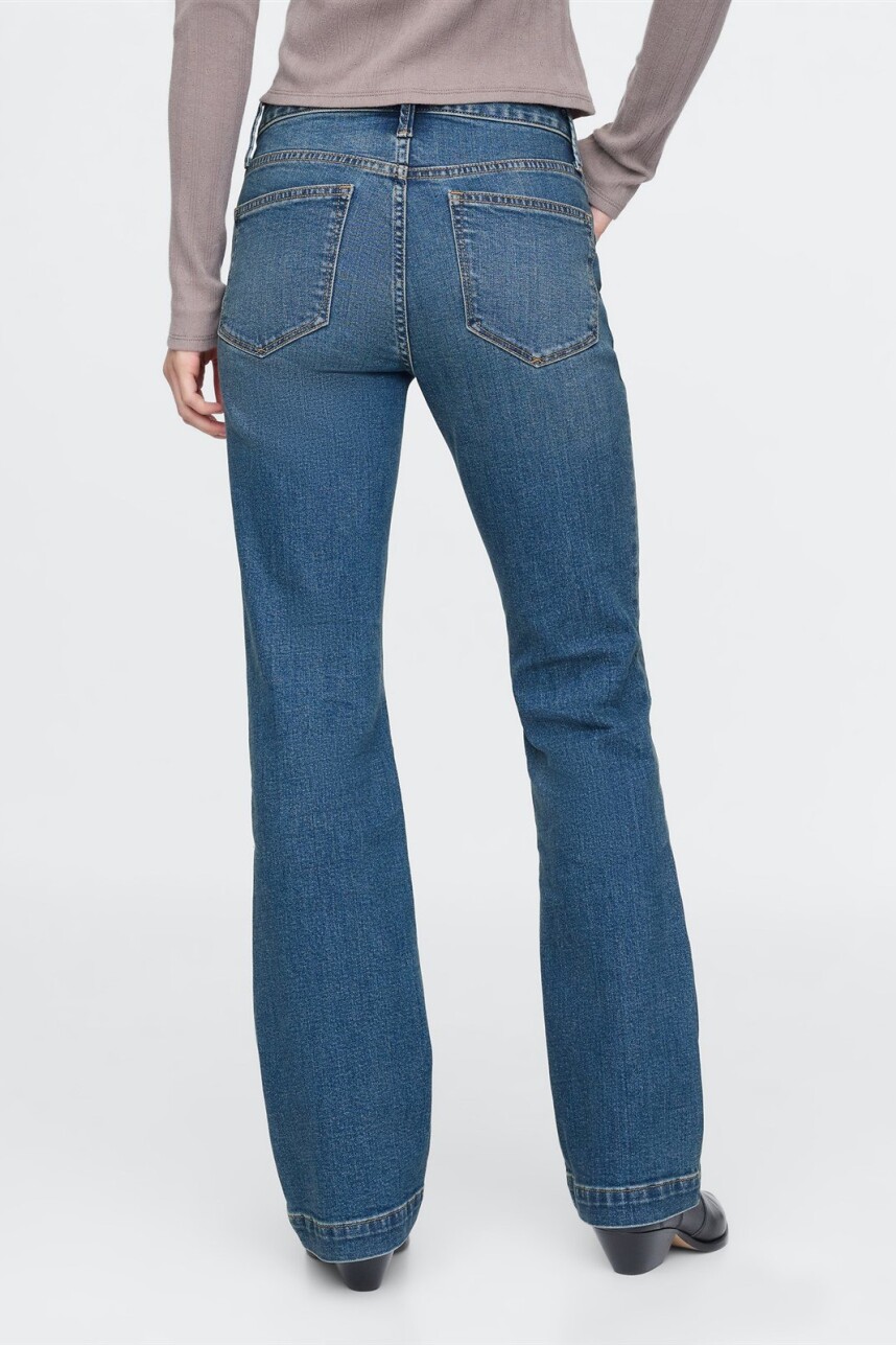 Jean Long And Lean Mujer Medium Indigo 21