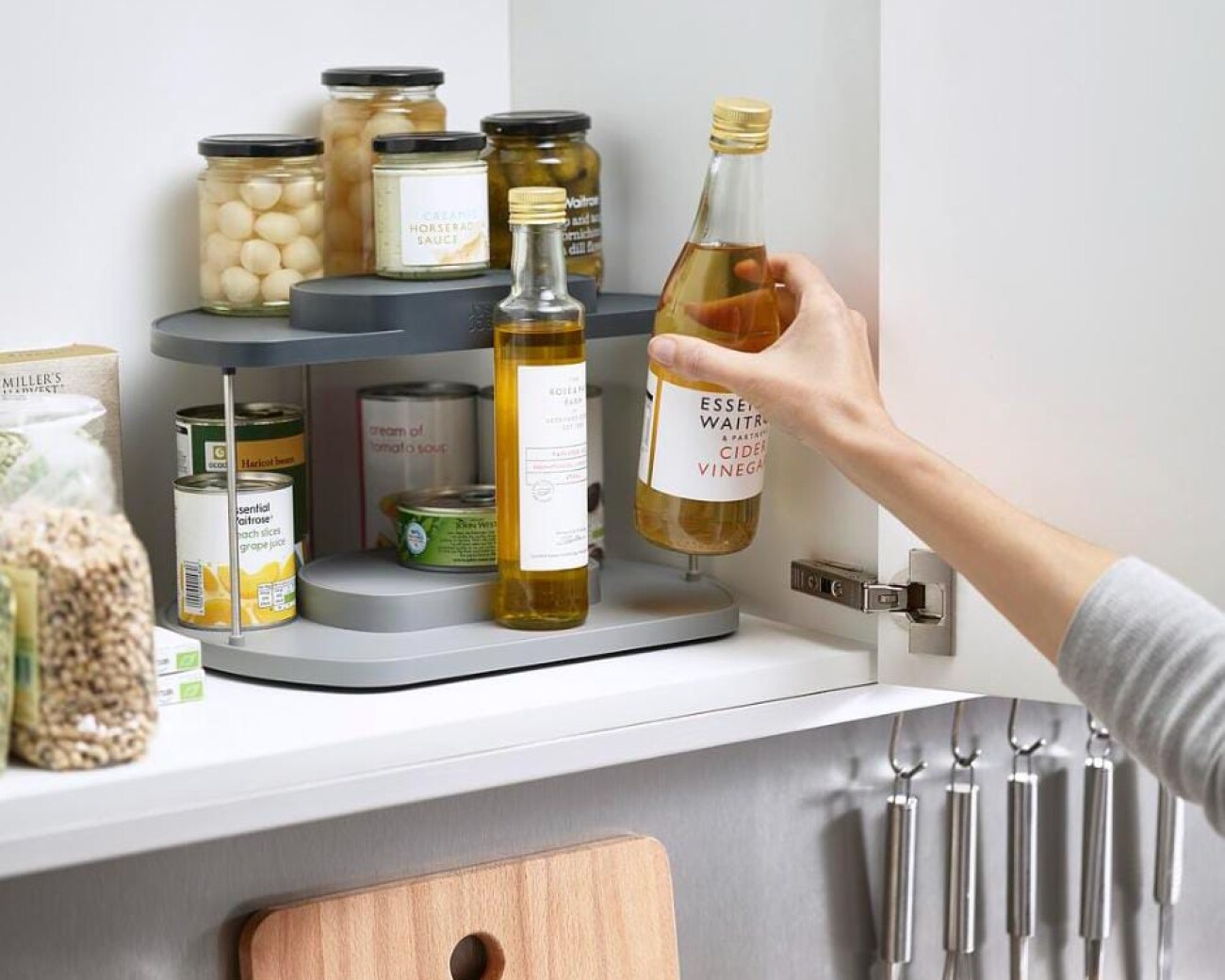 Organizador giratorio de 2 niveles CupboardStore™ Organizador giratorio de 2 niveles CupboardStore™