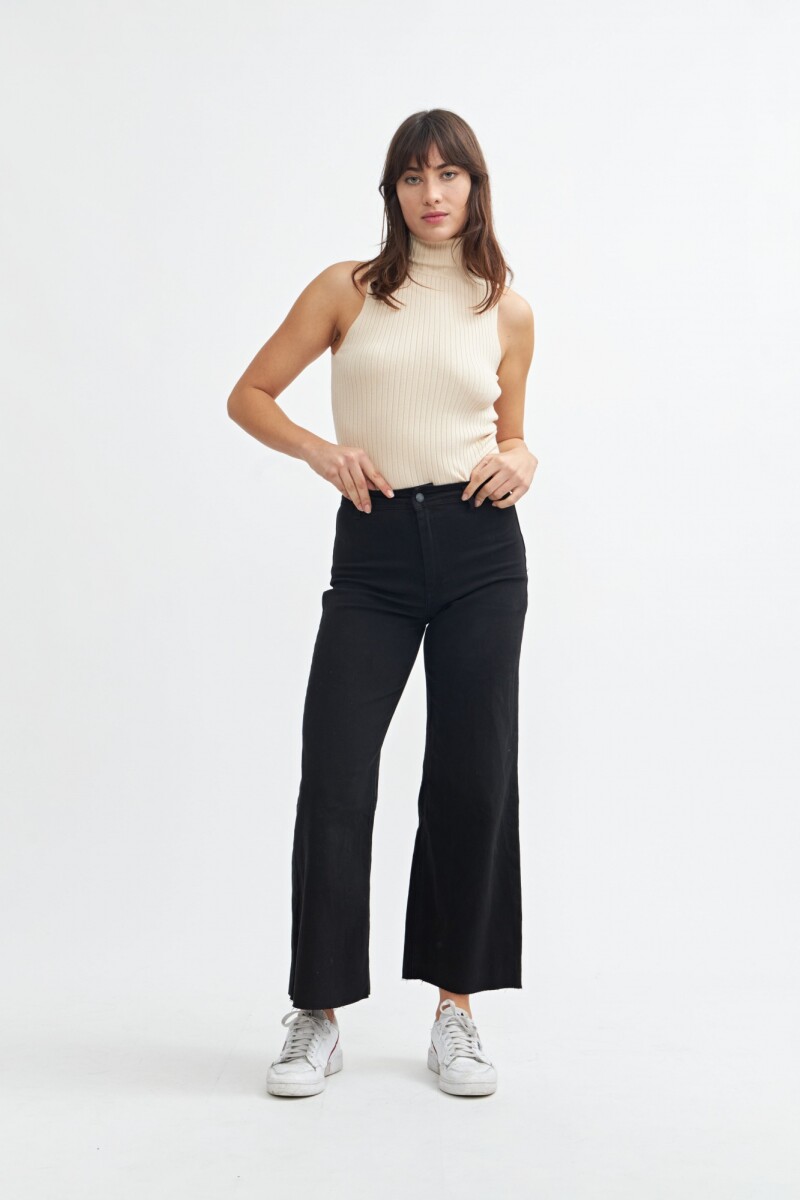 Jean wide leg - Negro 