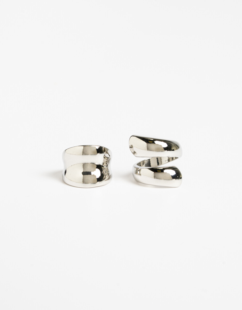 Set De Anillos Metal 