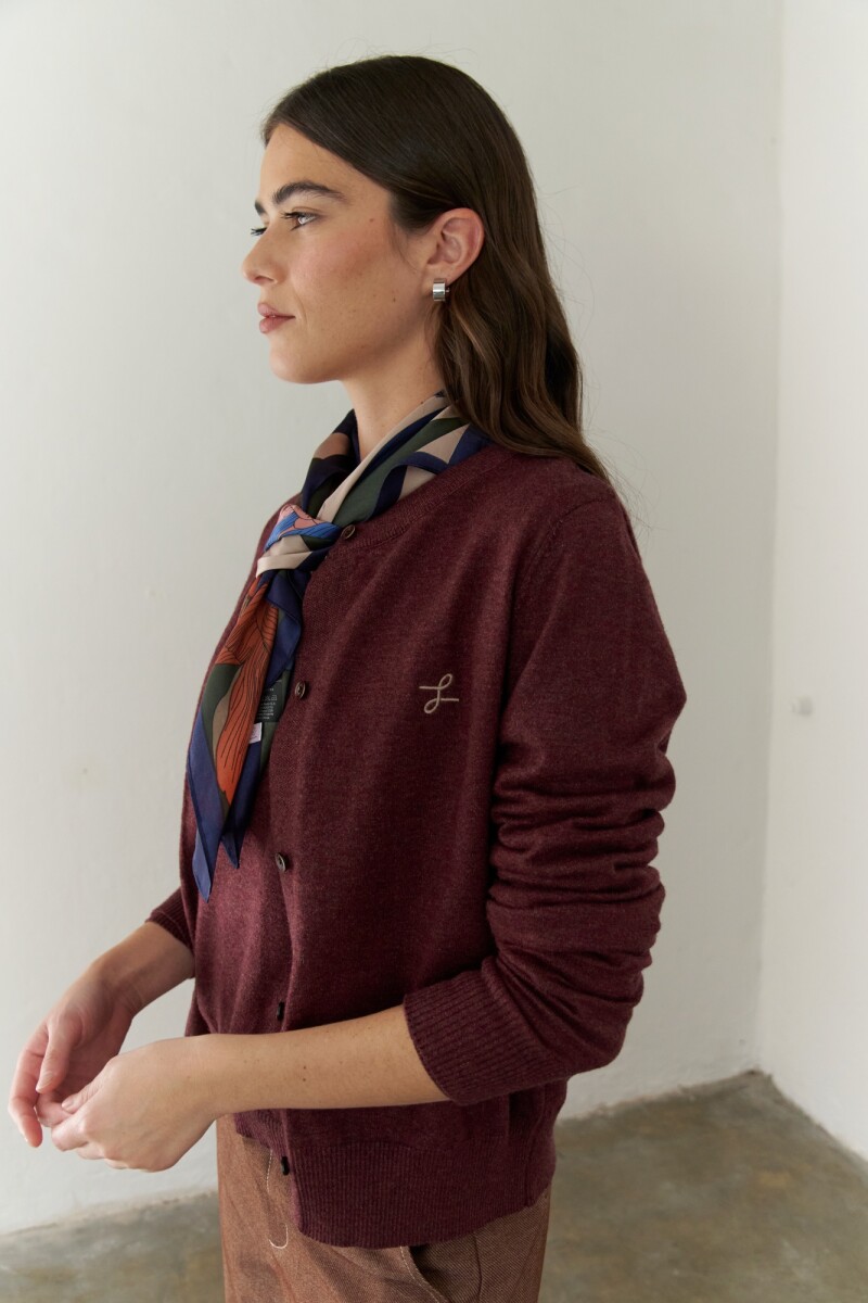 CARDIGAN L BURDEOS