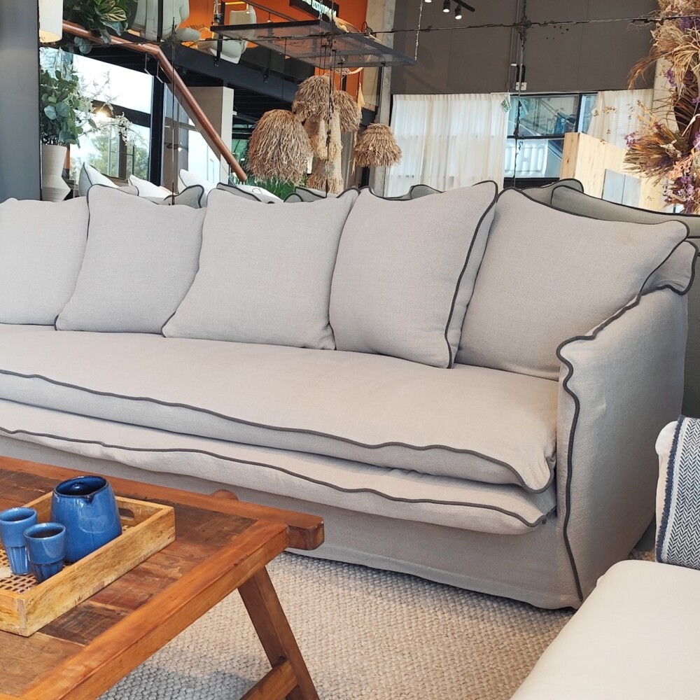 Sofá Cardo, Lino Greige, 2.10 m Sofá Cardo, Lino Greige, 2.10 m