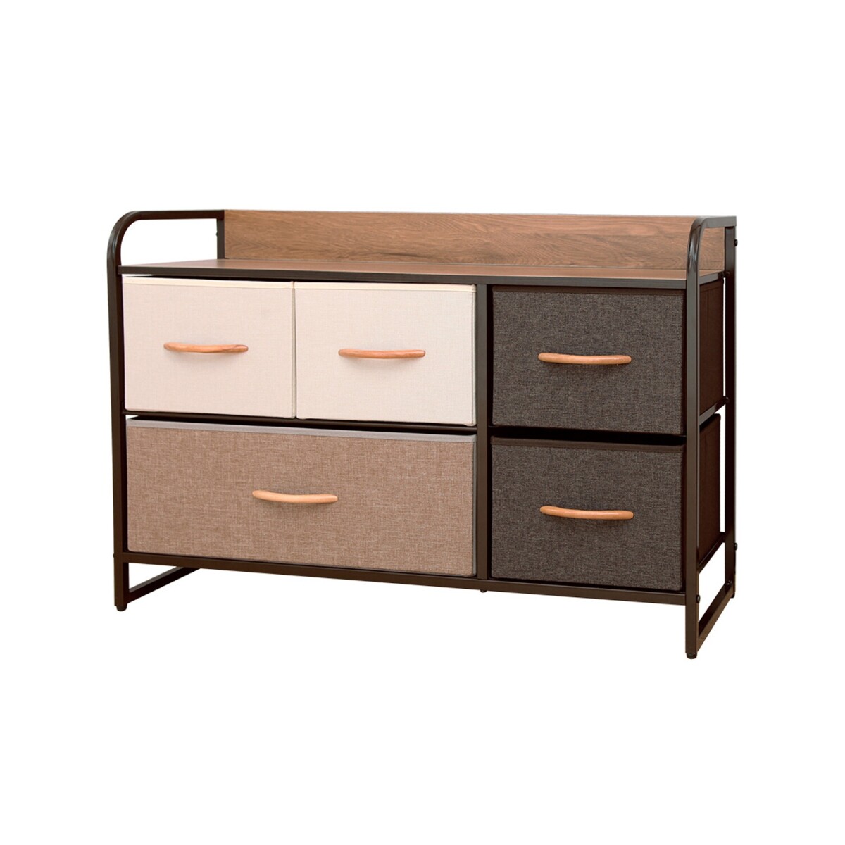 Mueble organizador 5 cajones en tela Selecta 
