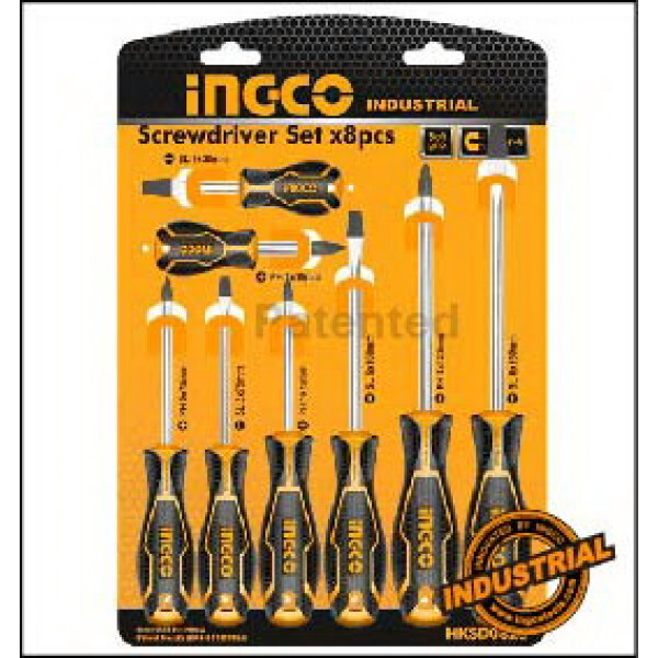 JUEGO DESTORNILLADORES 8 PZAS INGCO HKSD0828 JUEGO DESTORNILLADORES 8 PZAS INGCO HKSD0828