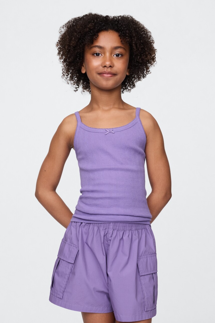 Musculosa Pointelle Niña Purple Loganberry