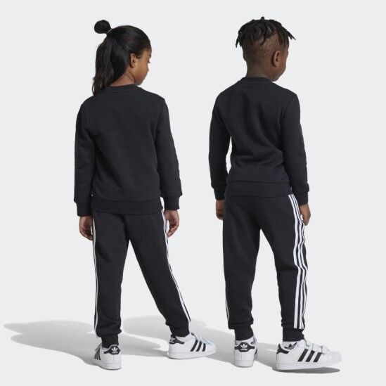 Conjunto Adidas Trifolio Adicolor Negro