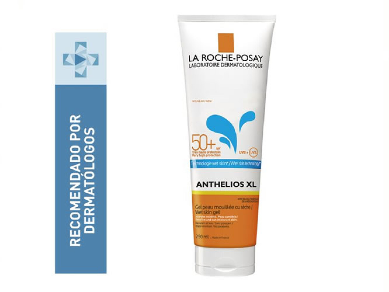 Protector Solar Anthelios XL SPF50 Leche 250ml | Protección Completa para Todo Tipo de Piel