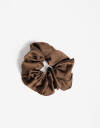 Skunzies Lisas Scrunchie Satén Chocolate - Marron Chocolate