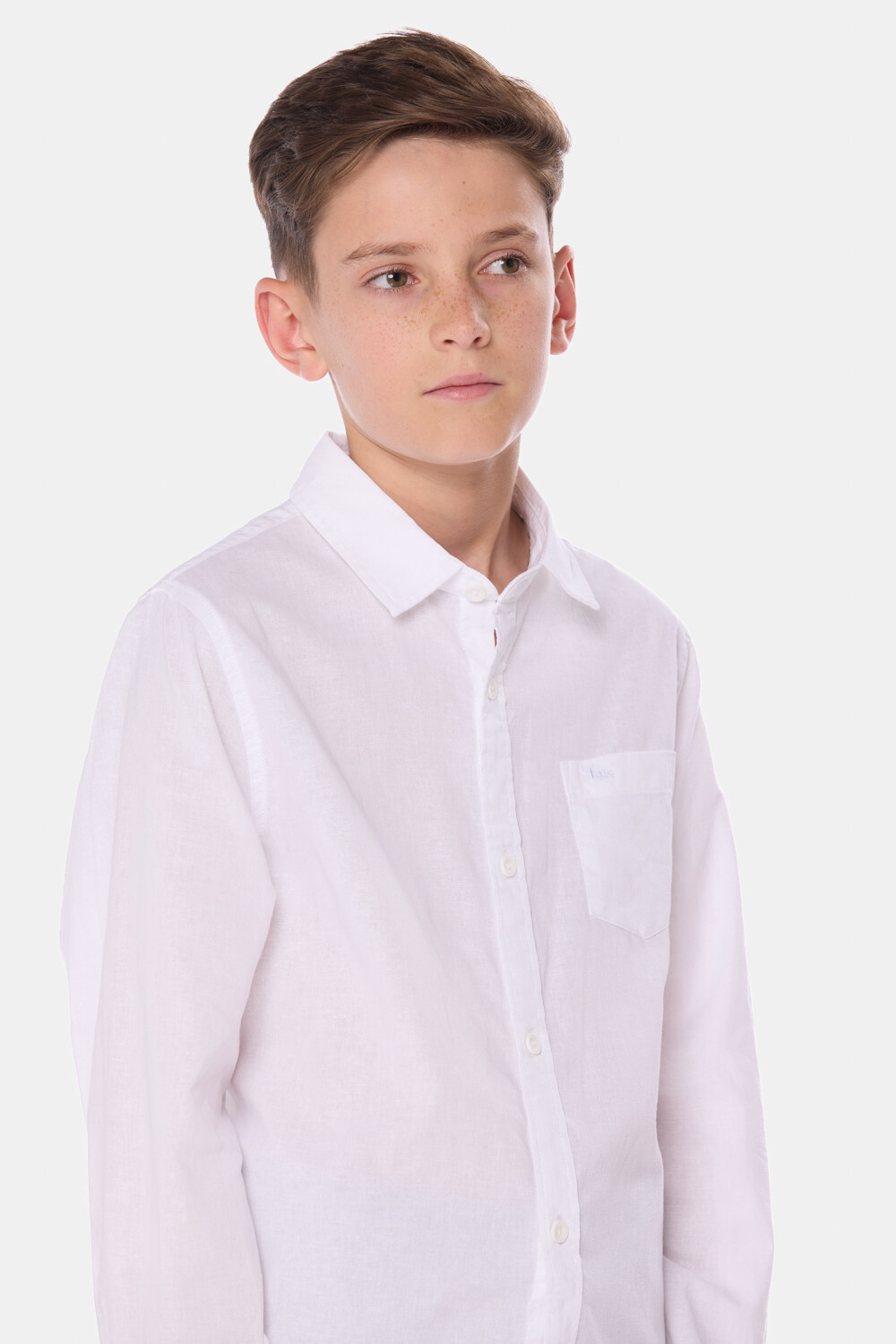 CAMISA DE LINO Blanco