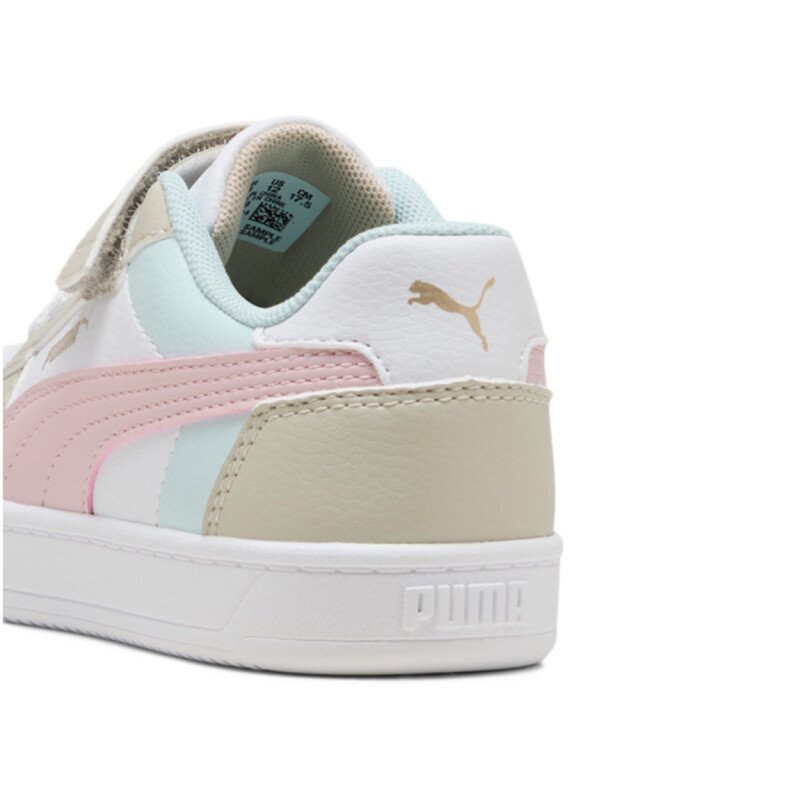 Championes de Niña Puma Caven 2.0 Verde Agua-Rosado