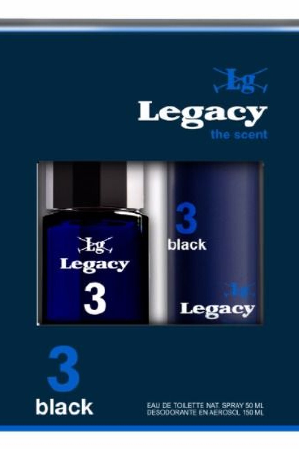 PACK PERFUME + DESODORANTE 3 Black