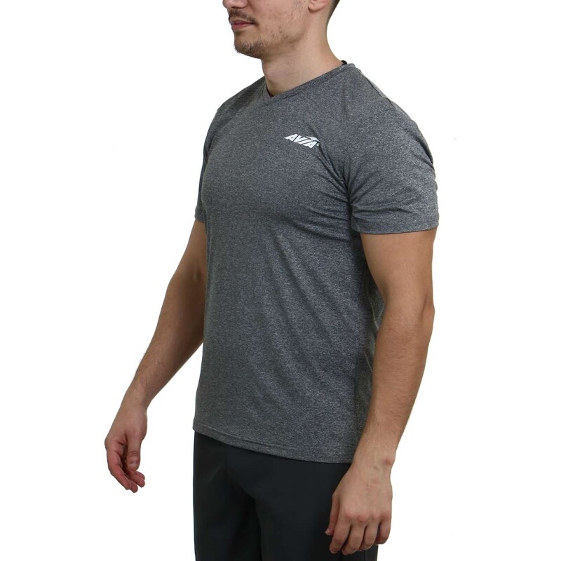 Remera Manga Corta Hombre Avia Gris Oscuro