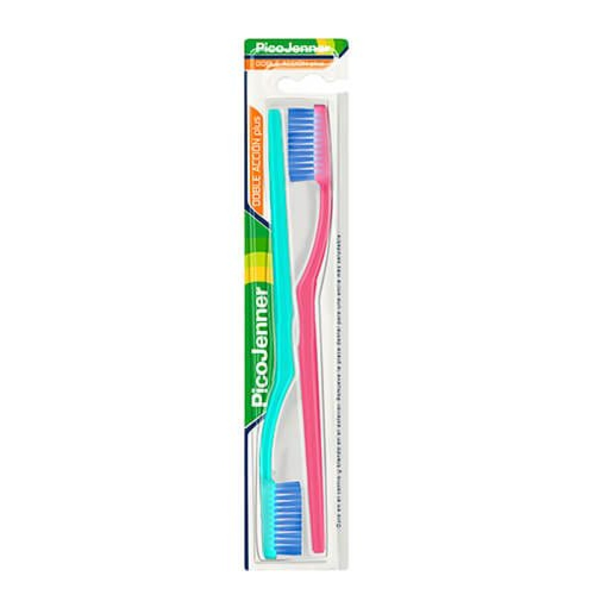Pack x2 Cepillo dental Pico Jenner - Doble acción Plus 