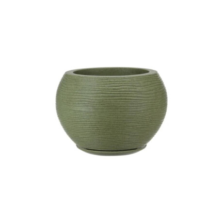 MACETA FLORENCA SISAL EFECTO PIEDRA VERDE 32X32CM