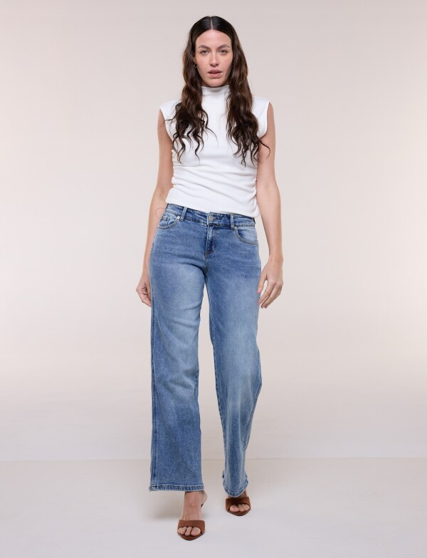 Jean Con Broches En Pretina JEAN OSCURO